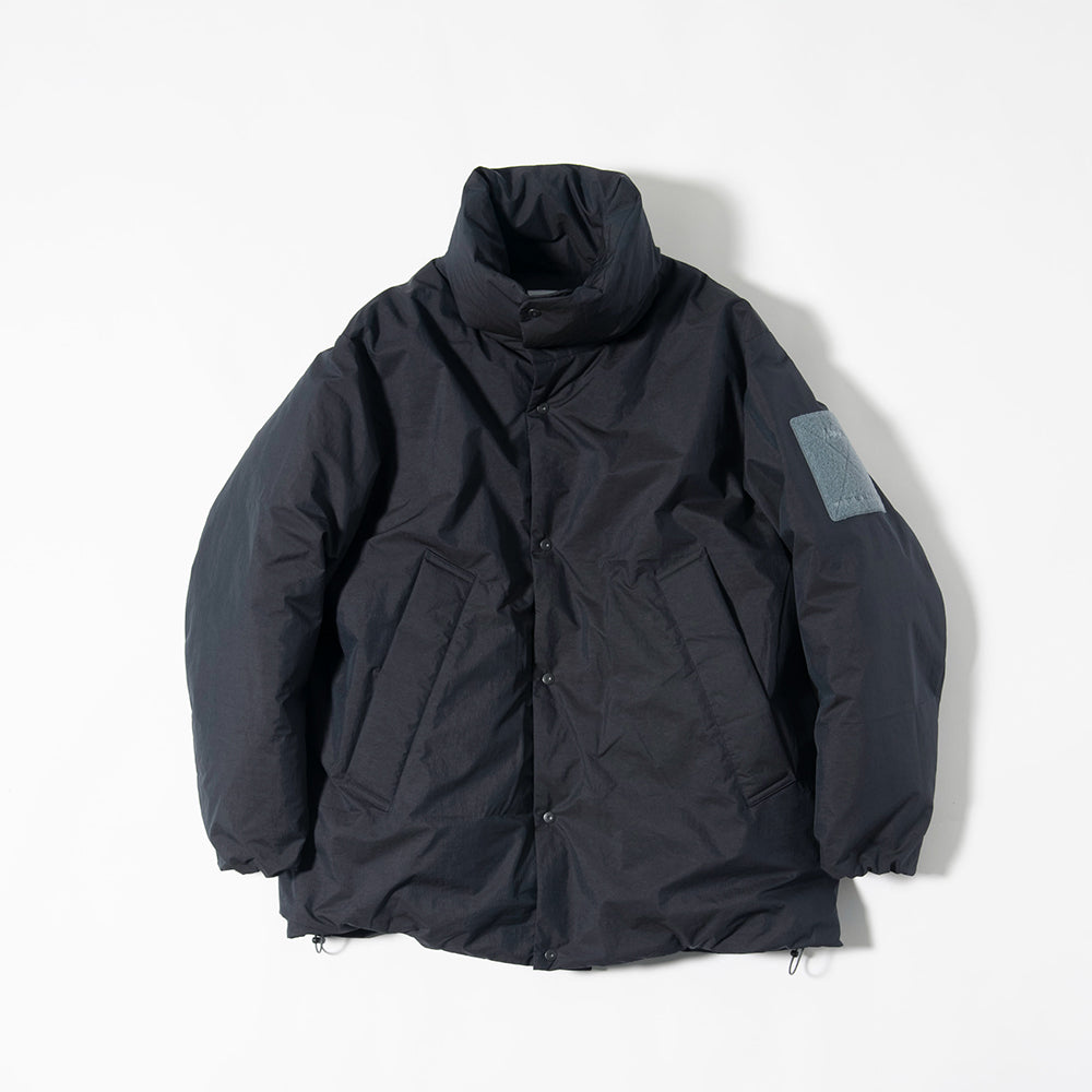 【新品特価】Manual Alphabet ノーカラーJKT　ブラック(L) NANGA×MANUAL ALPHABET BOROUGH MID DOWN JKT – MANUAL ALPHABET