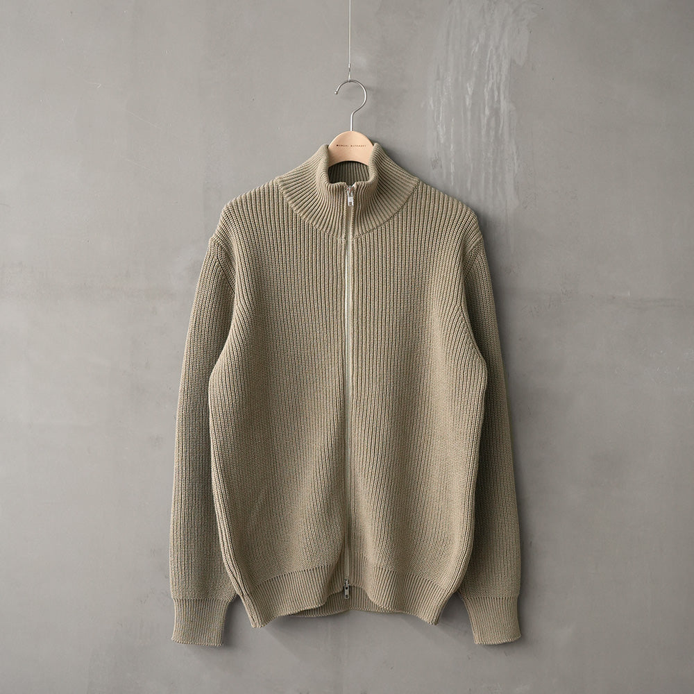 ALL TIME RIB ZIP KNIT 25AW – MANUAL ALPHABET ONLINE STORE