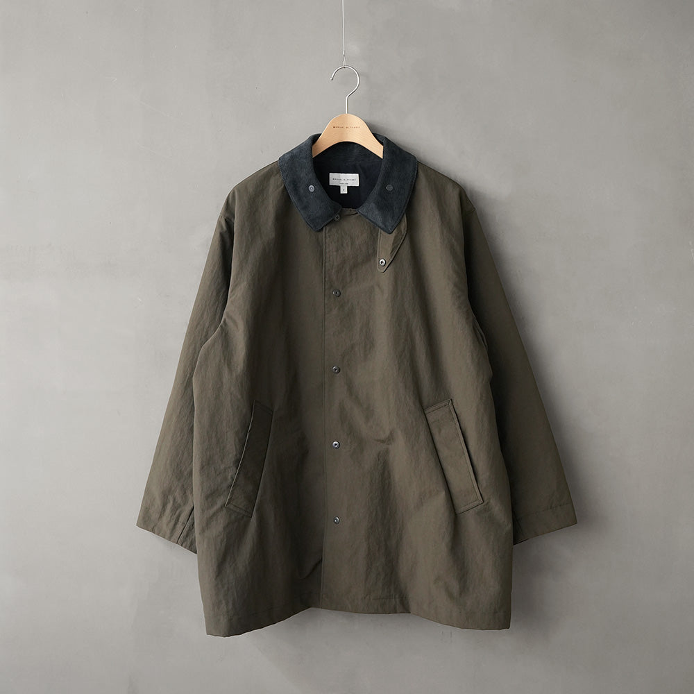 NYLON OX BAL COLLAR HALF COAT – MANUAL ALPHABET ONLINE STORE