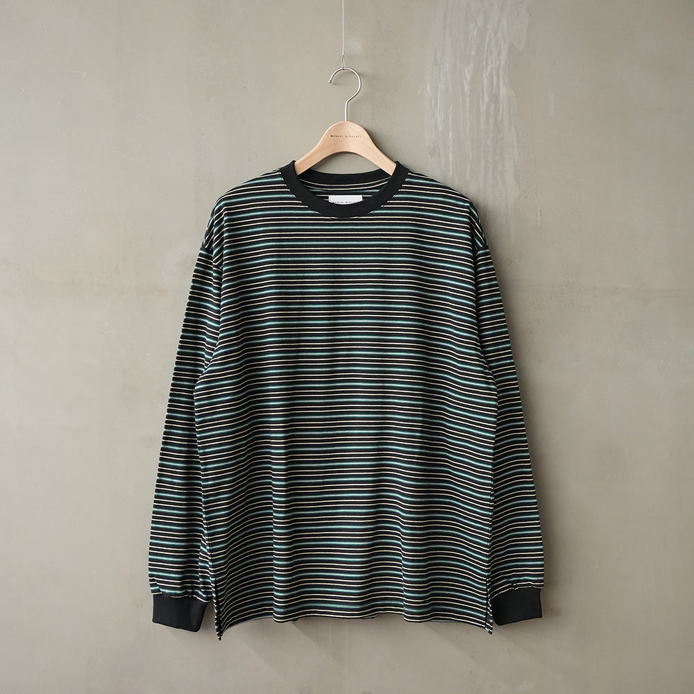 TEE-A様　① MULTI BORDER WIDE LS TEE – MANUAL ALPHABET ONLINE STORE