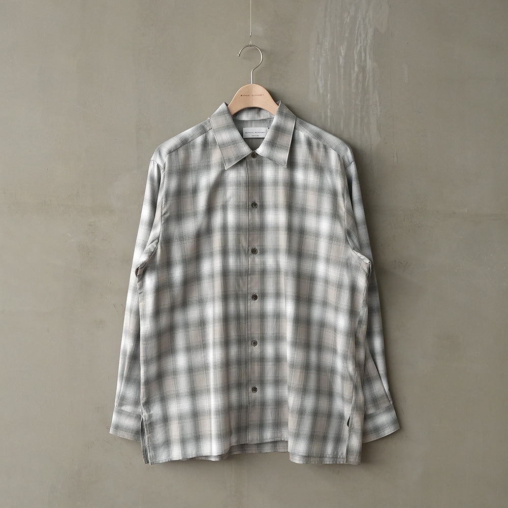 TWILL OMBRE OPEN COLLAR SHT – MANUAL ALPHABET ONLINE STORE