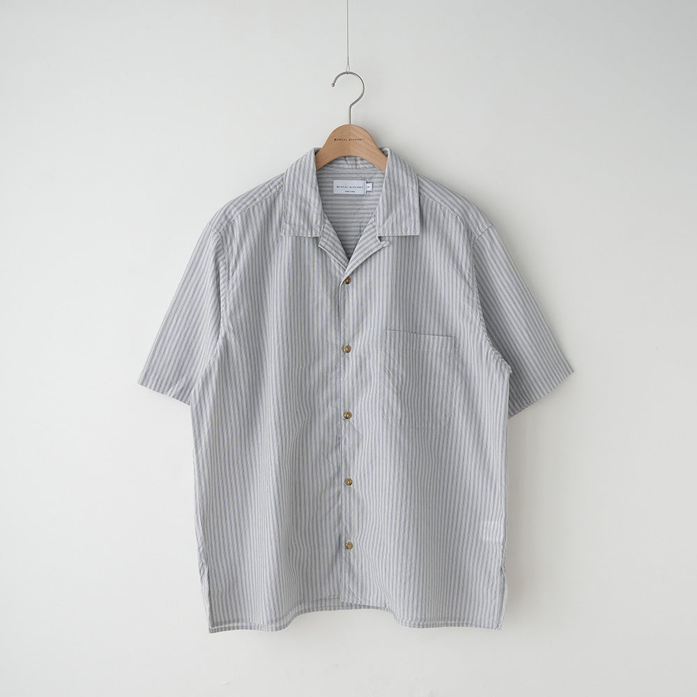 オーダーページ 春様 STRIPE S/S OPEN COLLAR SHIRTS – MANUAL ALPHABET ONLINE STORE