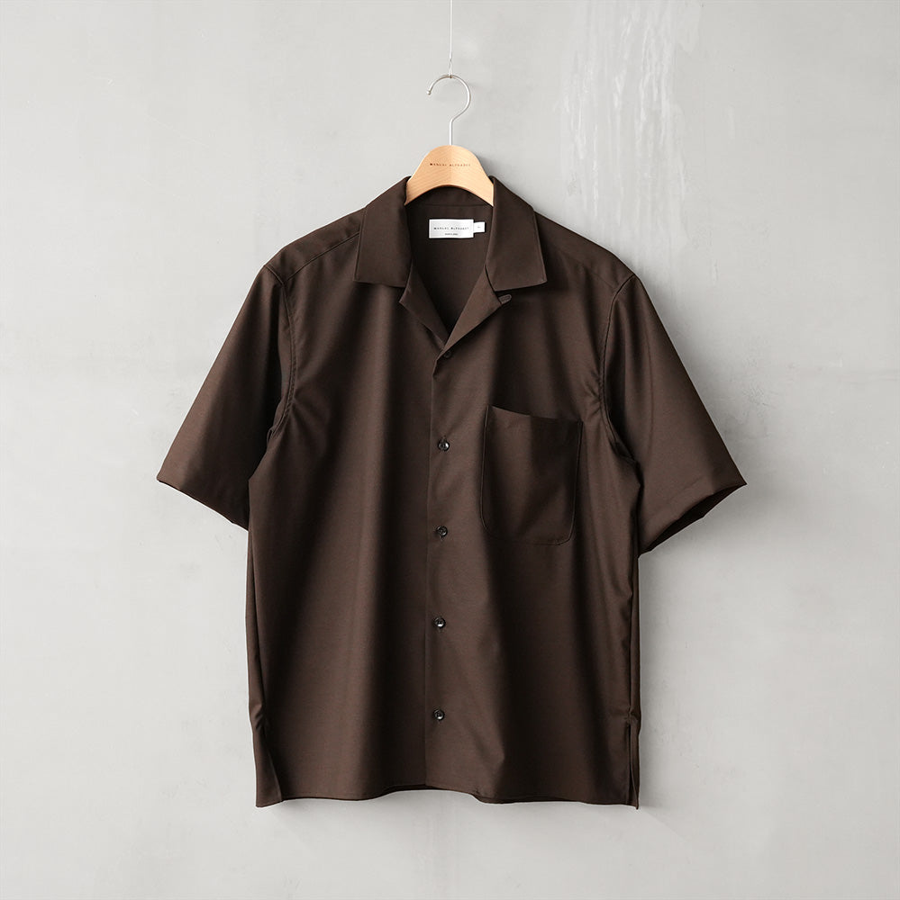 GREYカラー追加入荷】T/W/R TROPICAL S/S OPEN COLLAR SHIRTS – MANUAL