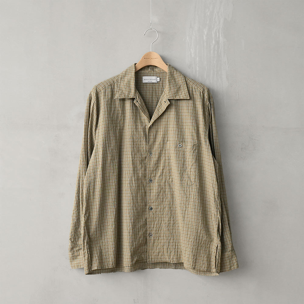 DOBBY CHECK L/S SHIRTS – MANUAL ALPHABET ONLINE STORE