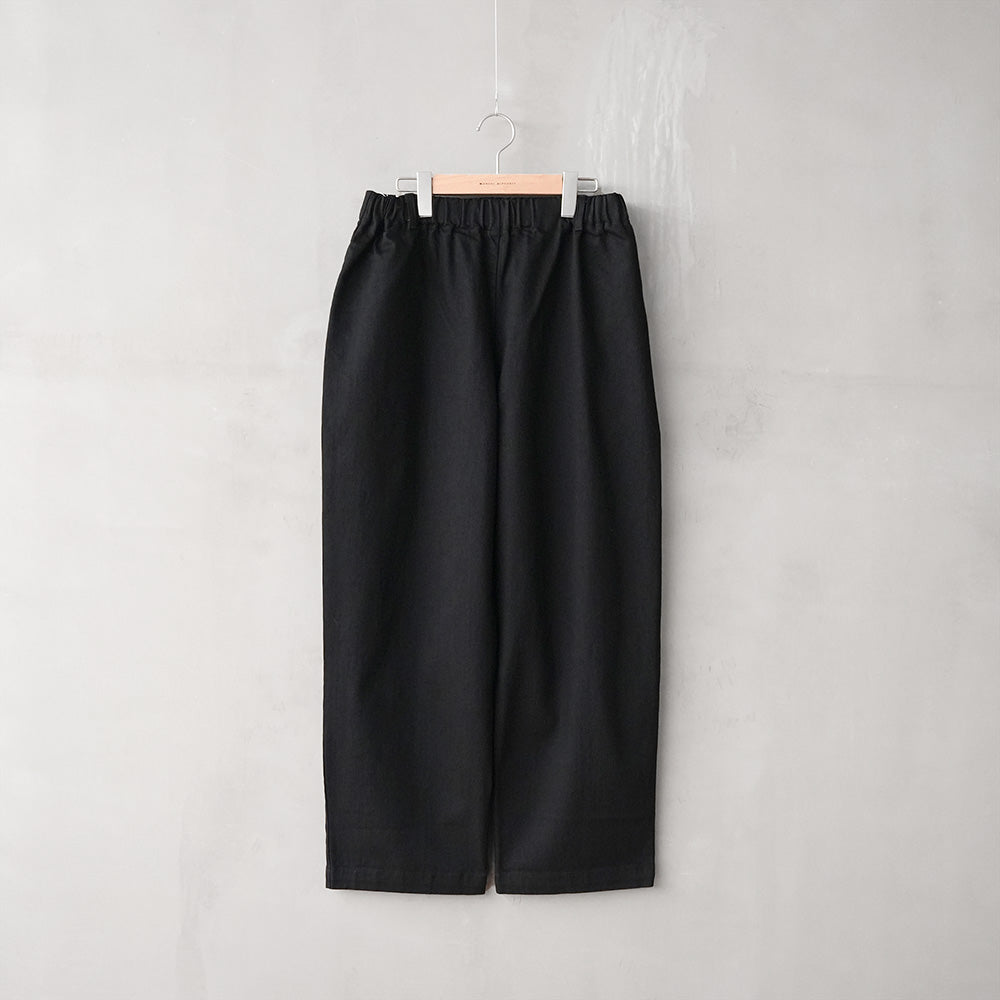 12oz BLACK DENIM EASY PANTS – MANUAL ALPHABET ONLINE STORE