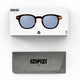 IZIPIZI SUN#C  (TORTOISE-Light Blue lenses)