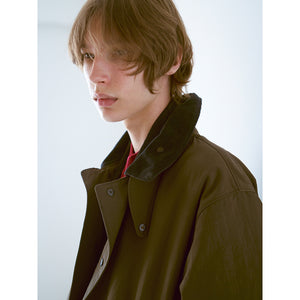 NYLON OX BAL COLLAR HALF COAT