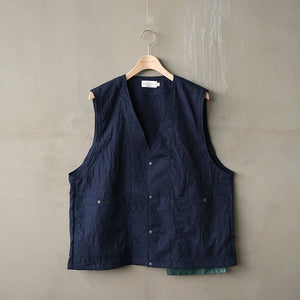 WRINKLE WASHER POPLIN VEST