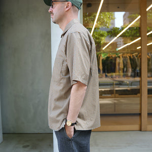 TAMA-BISHI S/S OPEN COLLAR SHIRTS – MANUAL ALPHABET ONLINE STORE