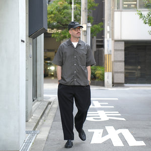 TAMA-BISHI S/S OPEN COLLAR SHIRTS – MANUAL ALPHABET ONLINE STORE