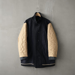 NYLON OX BAL COLLAR HALF COAT
