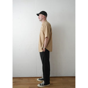 WASHER BROAD LOOSE FIT R/C S/S SHIRTS – MANUAL ALPHABET ONLINE STORE