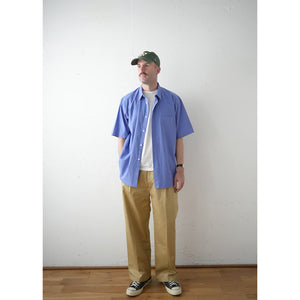 WASHER BROAD LOOSE FIT R/C S/S SHIRTS – MANUAL ALPHABET ONLINE STORE