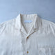 ORGANIC GAUZE OPEN COLLAR S/S SHT