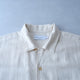 ORGANIC GAUZE OPEN COLLAR S/S SHT
