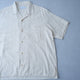 ORGANIC GAUZE OPEN COLLAR S/S SHT