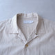 60LAWN STRIPE OPEN COLLAR S/S SHT