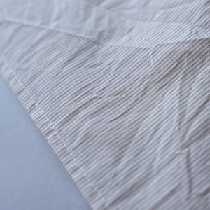 60LAWN STRIPE OPEN COLLAR S/S SHT