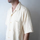 ORGANIC GAUZE OPEN COLLAR S/S SHT