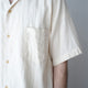 ORGANIC GAUZE OPEN COLLAR S/S SHT