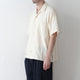 ORGANIC GAUZE OPEN COLLAR S/S SHT