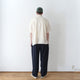 ORGANIC GAUZE OPEN COLLAR S/S SHT