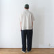 60LAWN STRIPE OPEN COLLAR S/S SHT