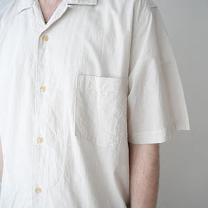 60LAWN STRIPE OPEN COLLAR S/S SHT