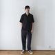 ORGANIC GAUZE OPEN COLLAR S/S SHT
