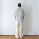 60LAWN STRIPE OPEN COLLAR S/S SHT