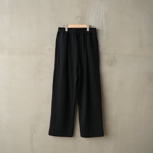 BRUSHED SWEAT TUCK WIDE PANT