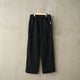 BRUSHED SWEAT TUCK WIDE PANT