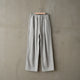 BRUSHED SWEAT TUCK WIDE PANT
