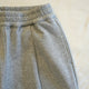 BRUSHED SWEAT TUCK WIDE PANT