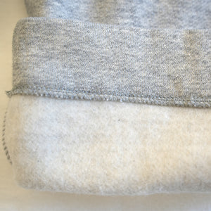 BRUSHED SWEAT TUCK WIDE PANT