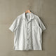 60LAWN STRIPE OPEN COLLAR S/S SHT