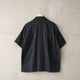 ORGANIC GAUZE OPEN COLLAR S/S SHT