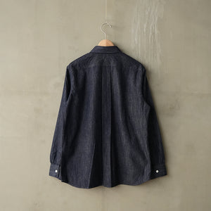 6oz DENIM BROAD ROUND COLOR SHIRT(FOR WOMEN)