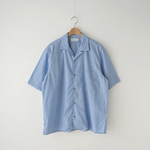 STRIPE S/S OPEN COLLAR SHIRTS – MANUAL ALPHABET ONLINE STORE