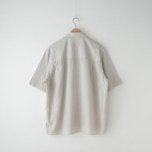 STRIPE S/S OPEN COLLAR SHIRTS – MANUAL ALPHABET ONLINE STORE