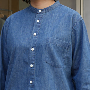 6oz DENIM BAND COLOR SHIRT(FOR WOMEN)