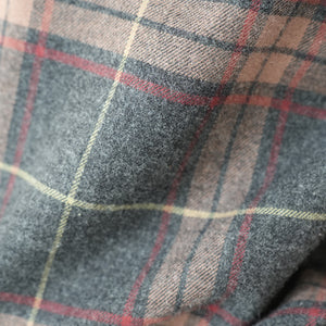 BRUSHED CHECK LOOSE FIT R/C SHT