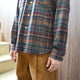 BRUSHED CHECK LOOSE FIT B/C SHT