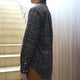 BRUSHED CHECK LOOSE FIT B/C SHT
