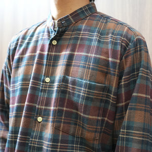 BRUSHED CHECK LOOSE FIT B/C SHT