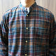 BRUSHED CHECK LOOSE FIT B/C SHT