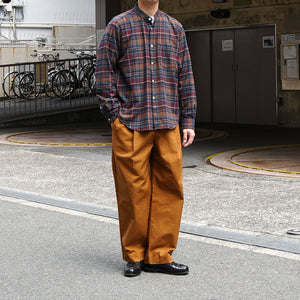 BRUSHED CHECK LOOSE FIT B/C SHT