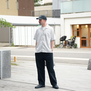 STRIPE S/S OPEN COLLAR SHIRTS – MANUAL ALPHABET ONLINE STORE