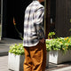 HERINGBONE NEL LOOSE FIT R/C SHT
