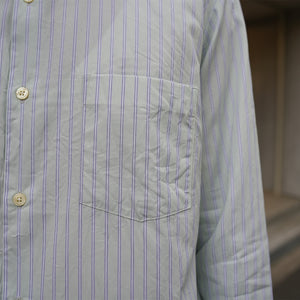 HIGHCOUNT STRIPE LOOSE FIT BC SHT
